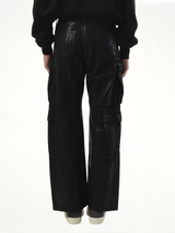 Double Cargo Jeans in Black