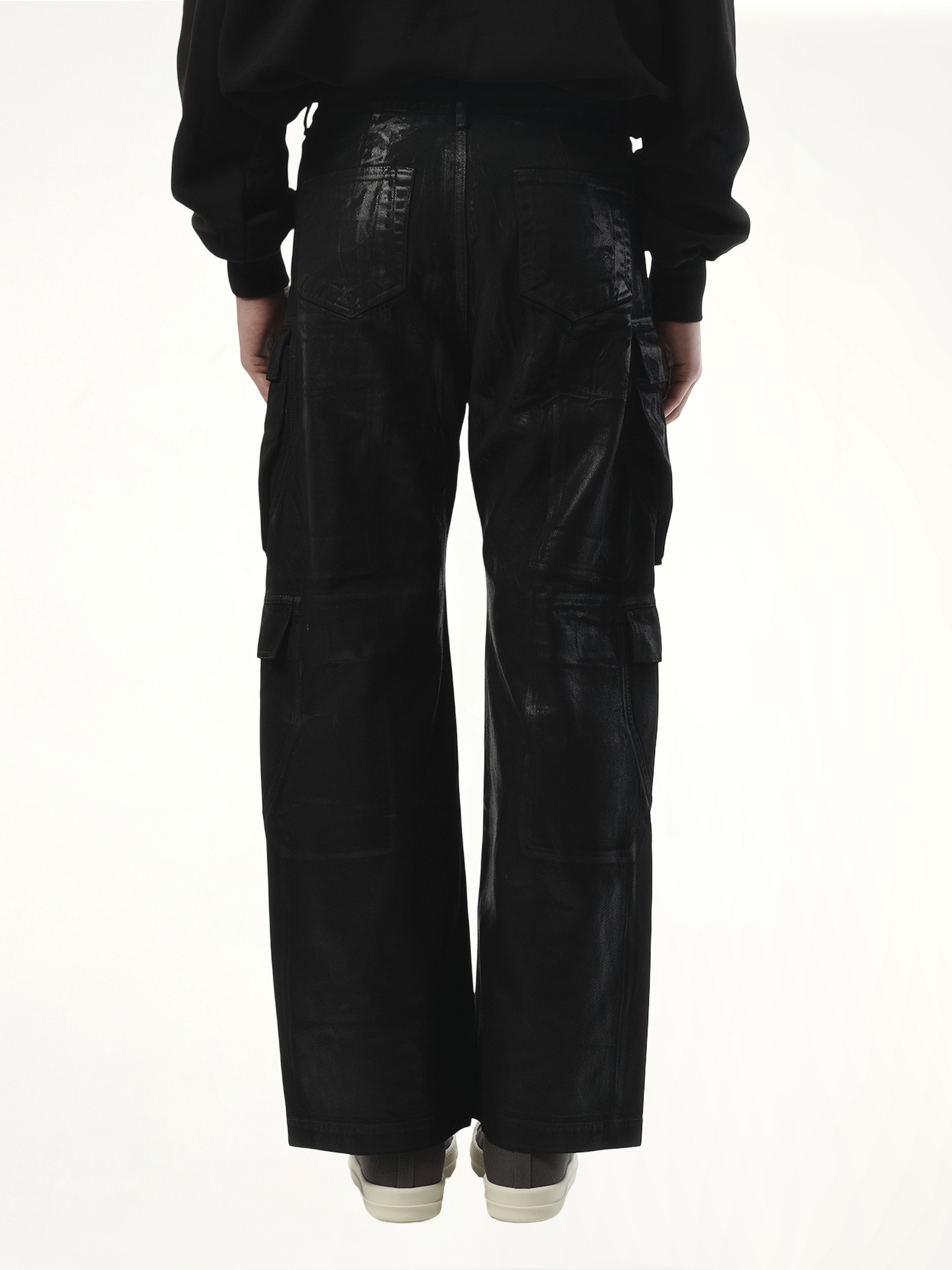 Double Cargo Jeans in Black