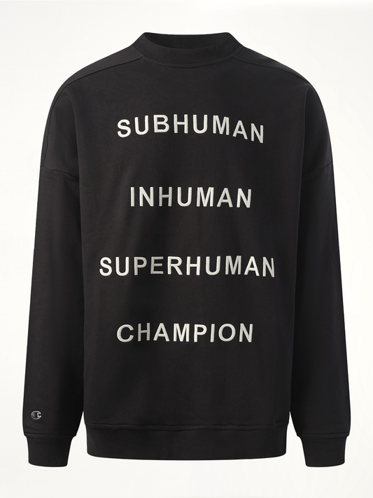 Champion x DRKSHDW Jumbo Sweatshirt in Black