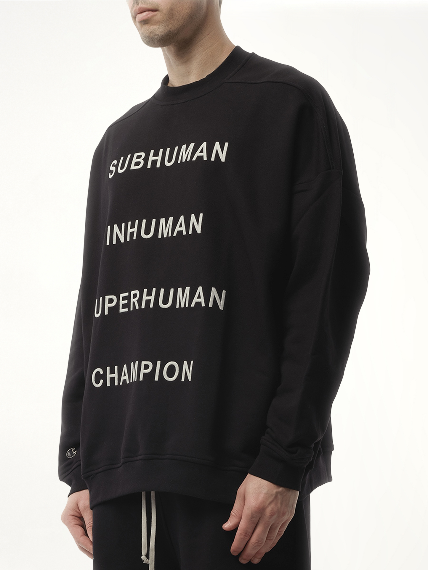 Champion x DRKSHDW Jumbo Sweatshirt in Black