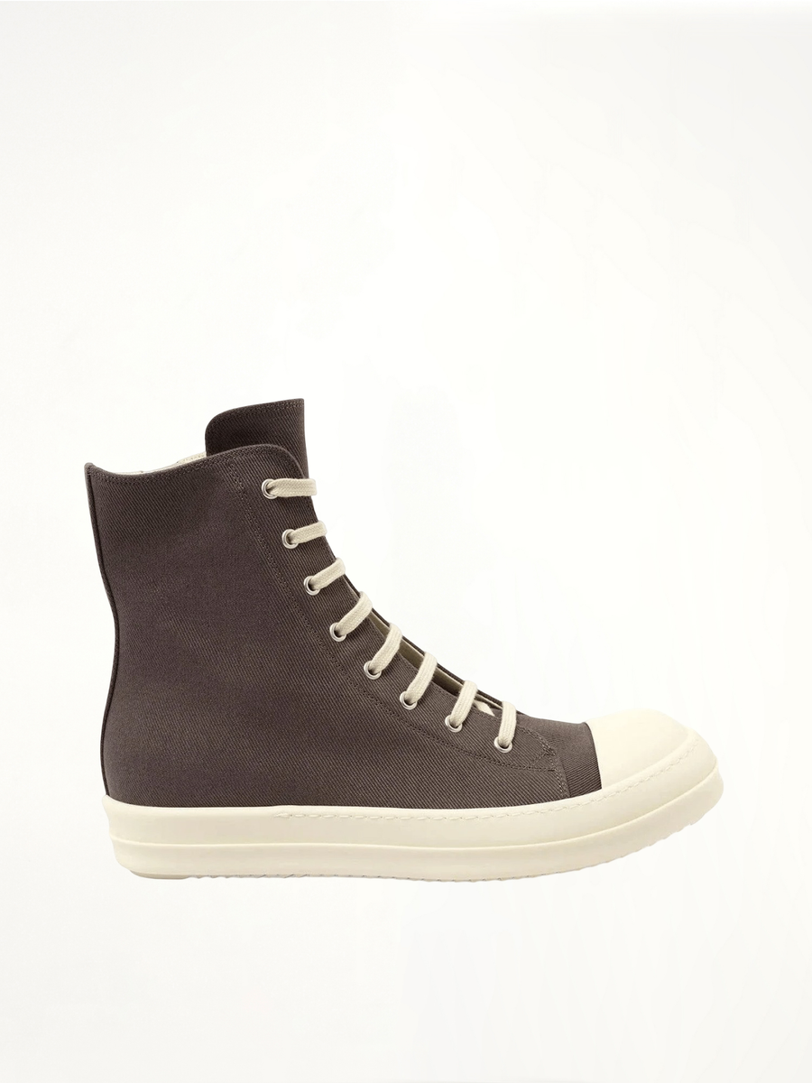 Sneaks in Dark Dust/Milk Side View | RICK OWENS DRKSHDW