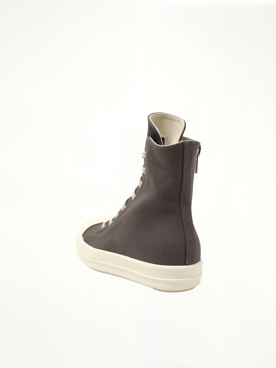Sneaks in Dark Dust/Milk Back View | RICK OWENS DRKSHDW