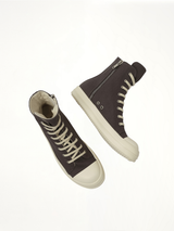 Sneaks in Dark Dust/Milk Top View | RICK OWENS DRKSHDW