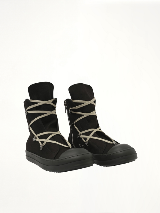 Hexa High Sneaks in Black/Pearl