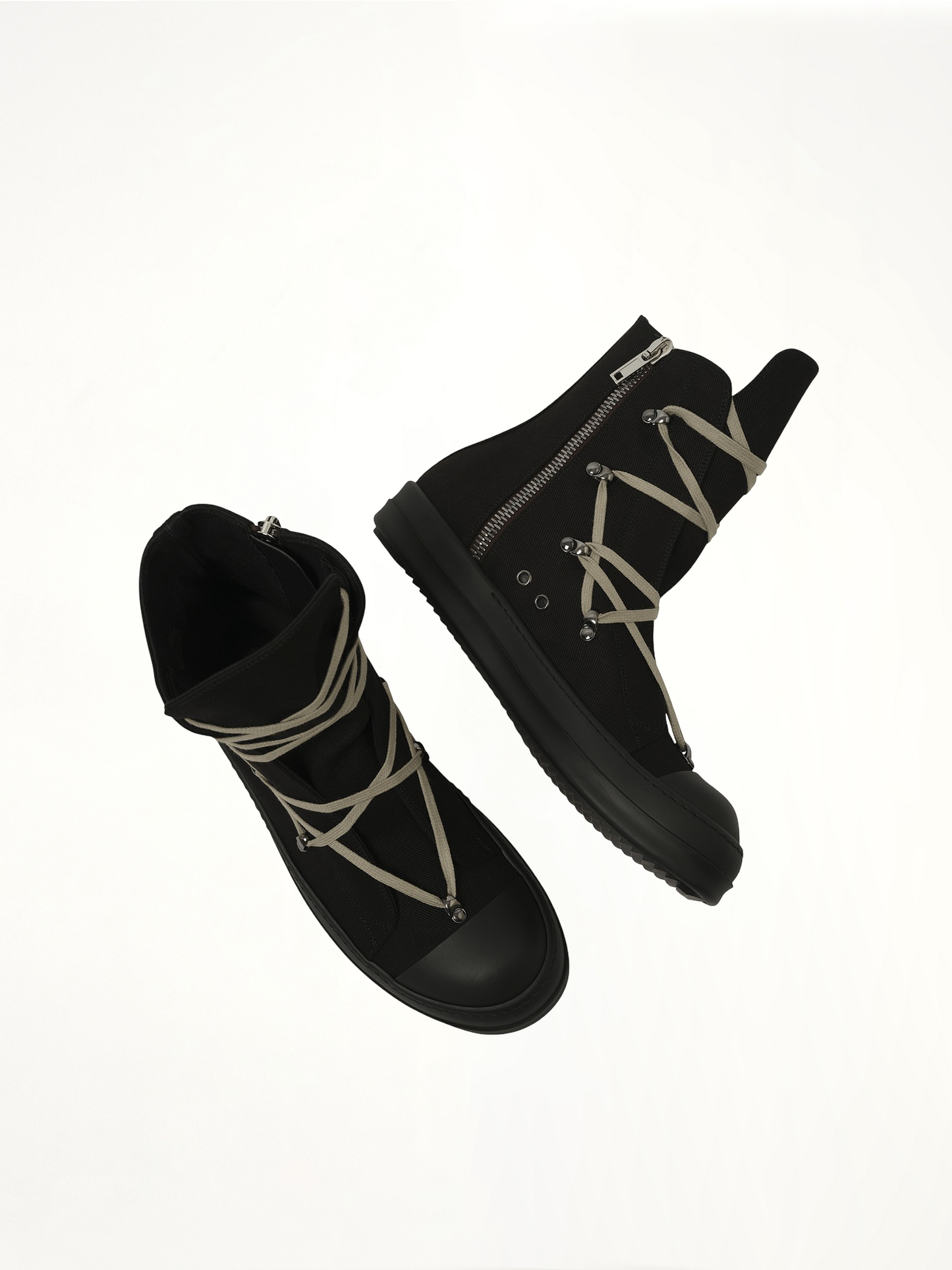 Hexa High Sneaks in Black/Pearl