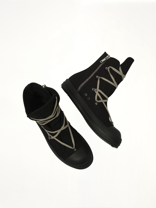 Hexa High Sneaks in Black/Pearl