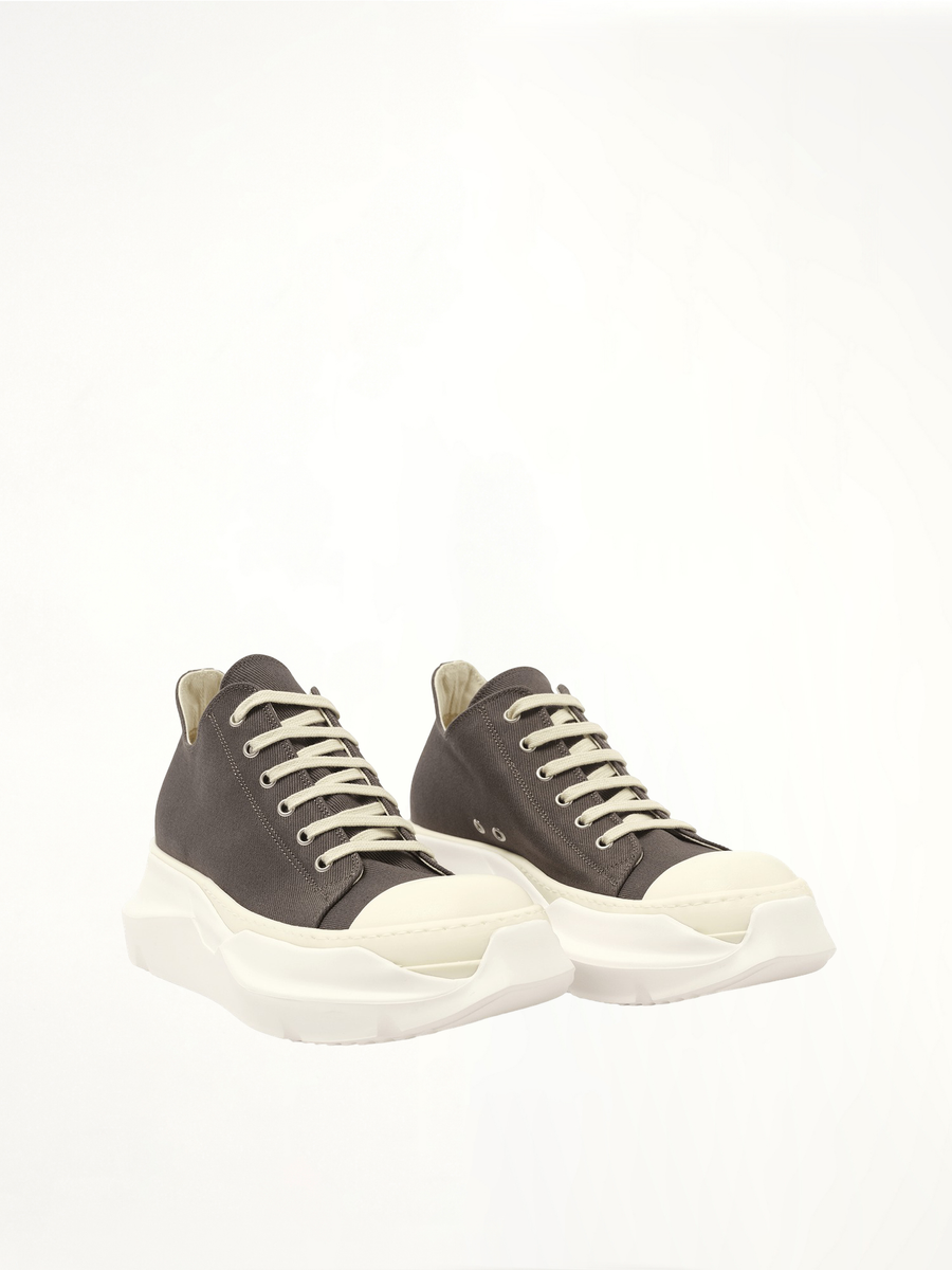 Abstract Low Sneaker in Dark Dust/Milk Front View | RICK OWENS DRKSHDW