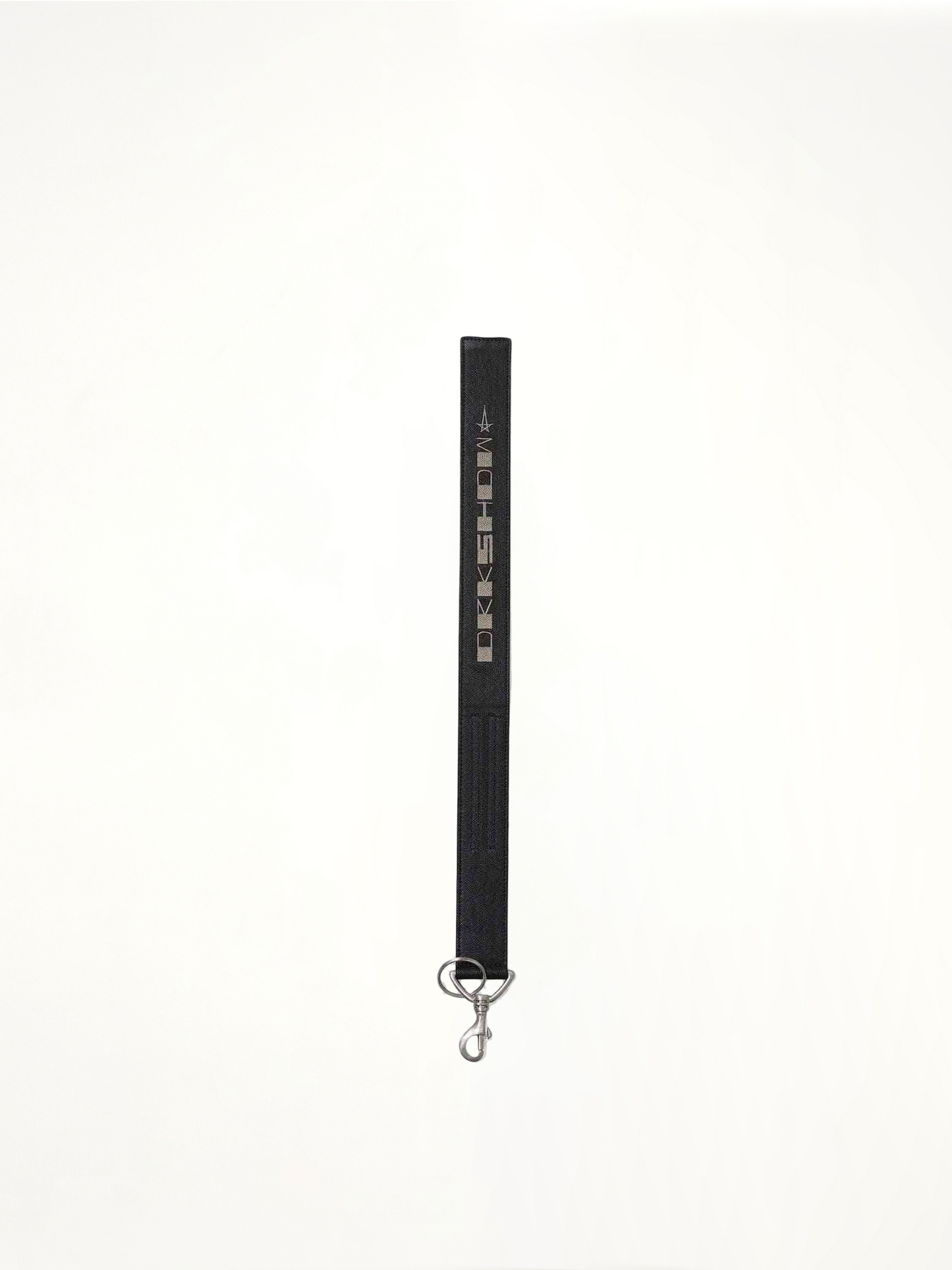 DRKSHDW Denim Keychain in Black Wax/Pearl