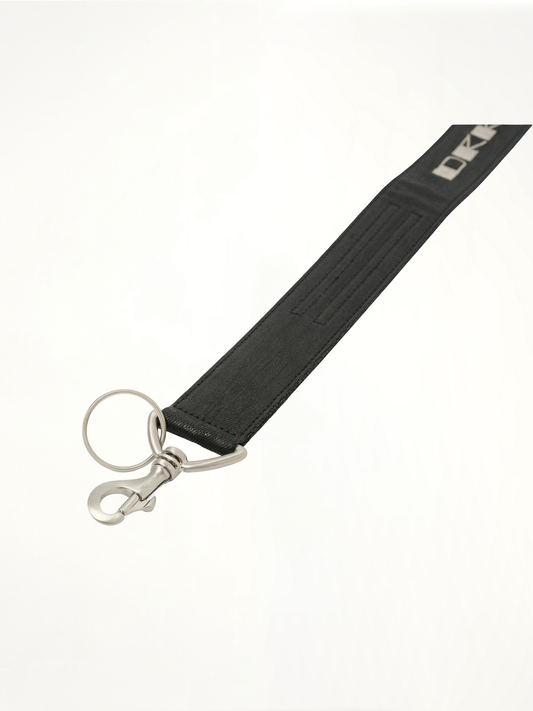 DRKSHDW Denim Keychain in Black Wax/Pearl