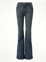 Bias Bootcut Jeans in Washed Indigo