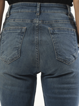 Bias Bootcut Jeans in Washed Indigo
