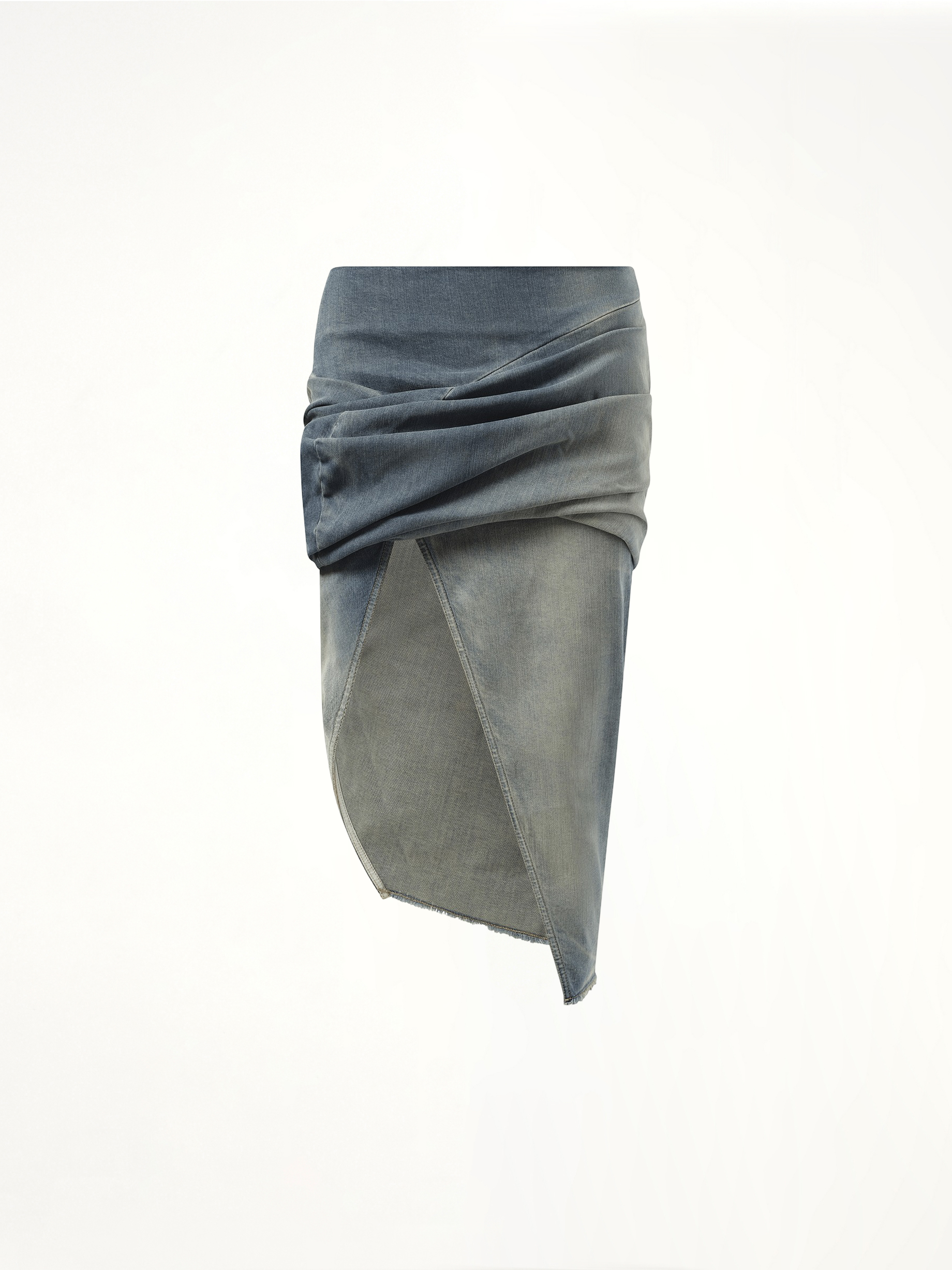 Low Twist Skirt in Washed Indigo