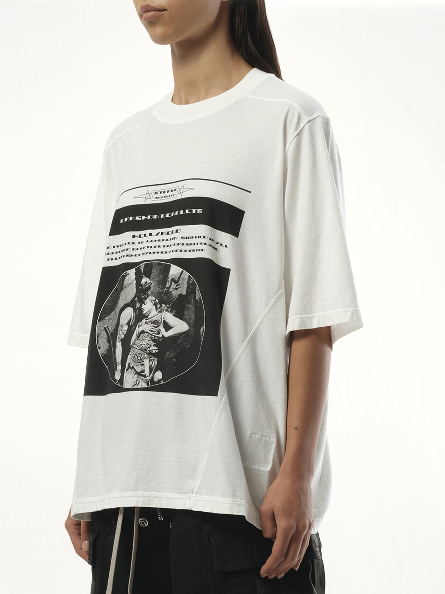 Opera Print Warlus T-Shirt in Milk/Black