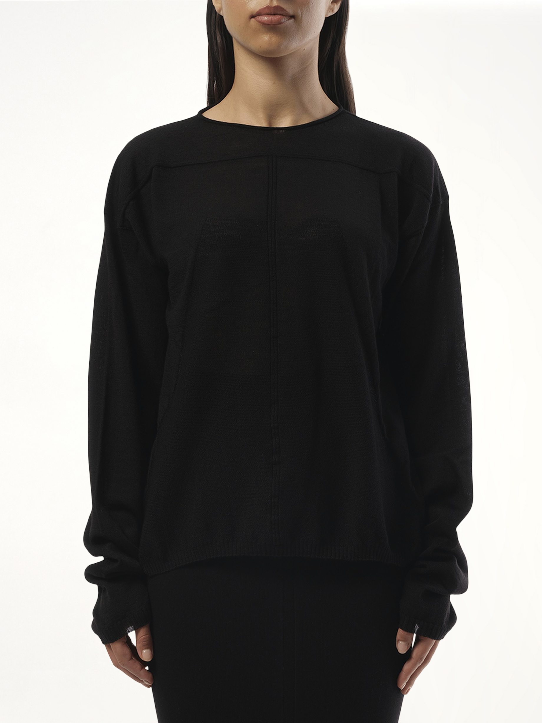Knit Pullover in Black