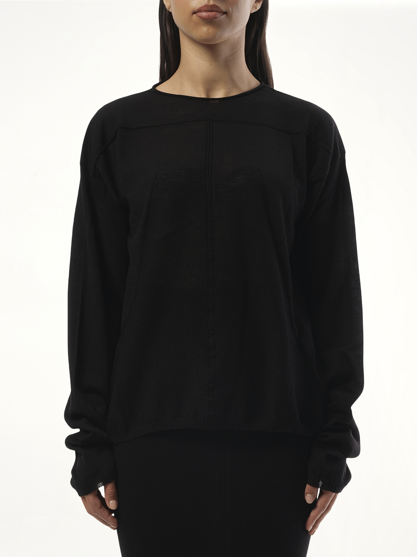 Knit Pullover in Black