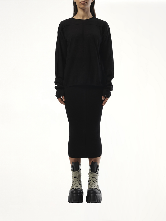 Knit Pullover in Black