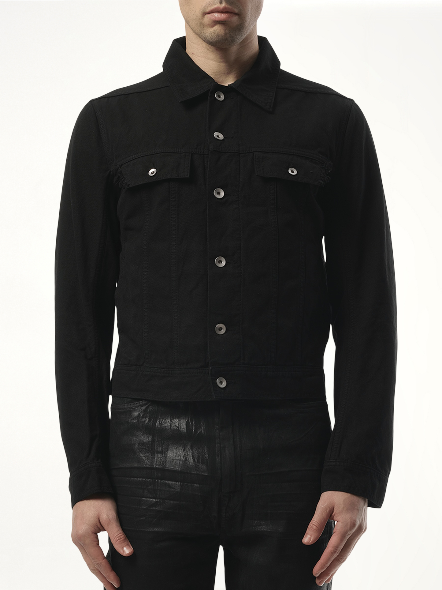 Trucker Jacket in Black