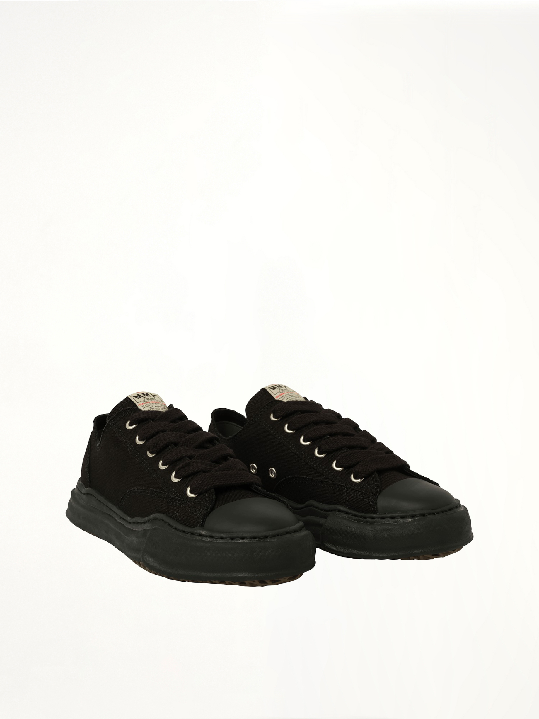 Peterson OG Sneaker in Black/Black Front View | MAISON MIHARA YASUHIRO