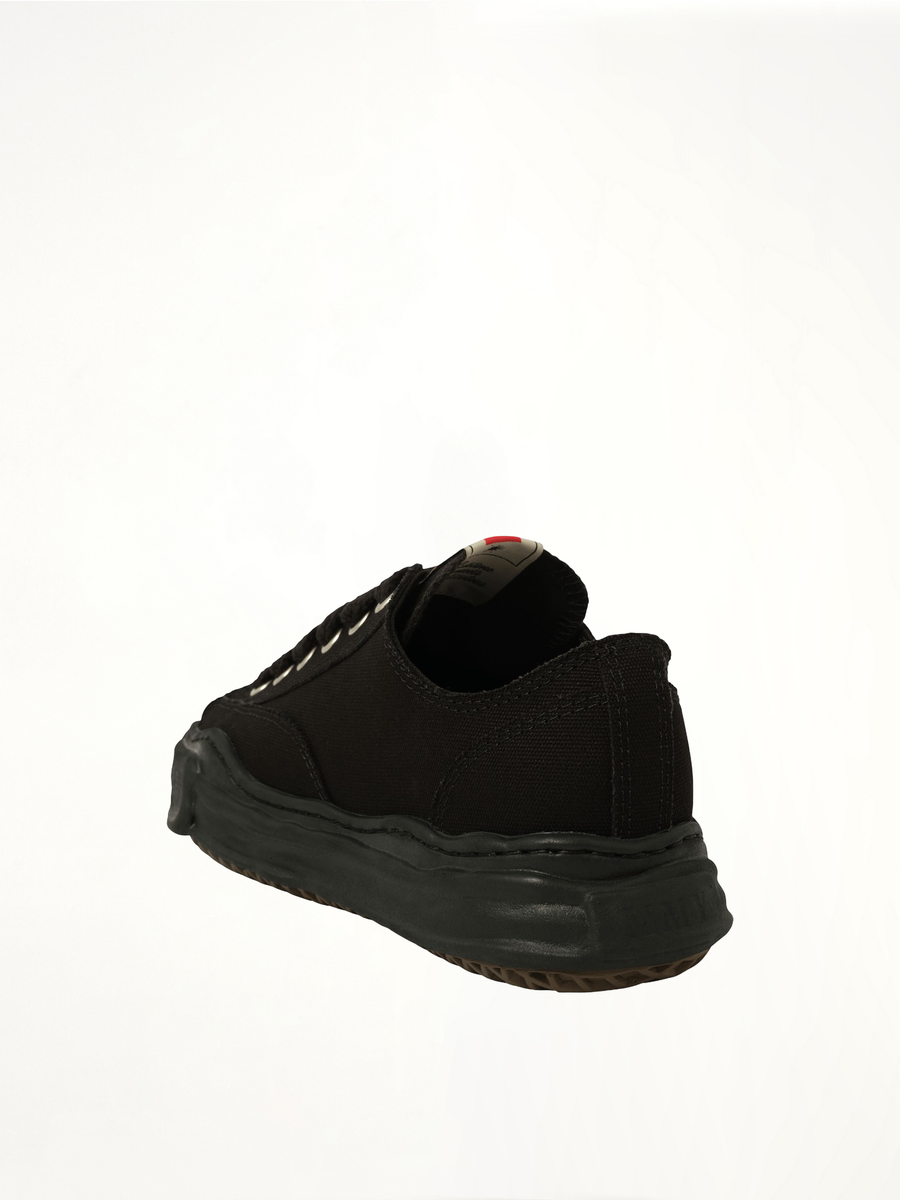 Peterson OG Sneaker in Black/Black Back View | MAISON MIHARA YASUHIRO