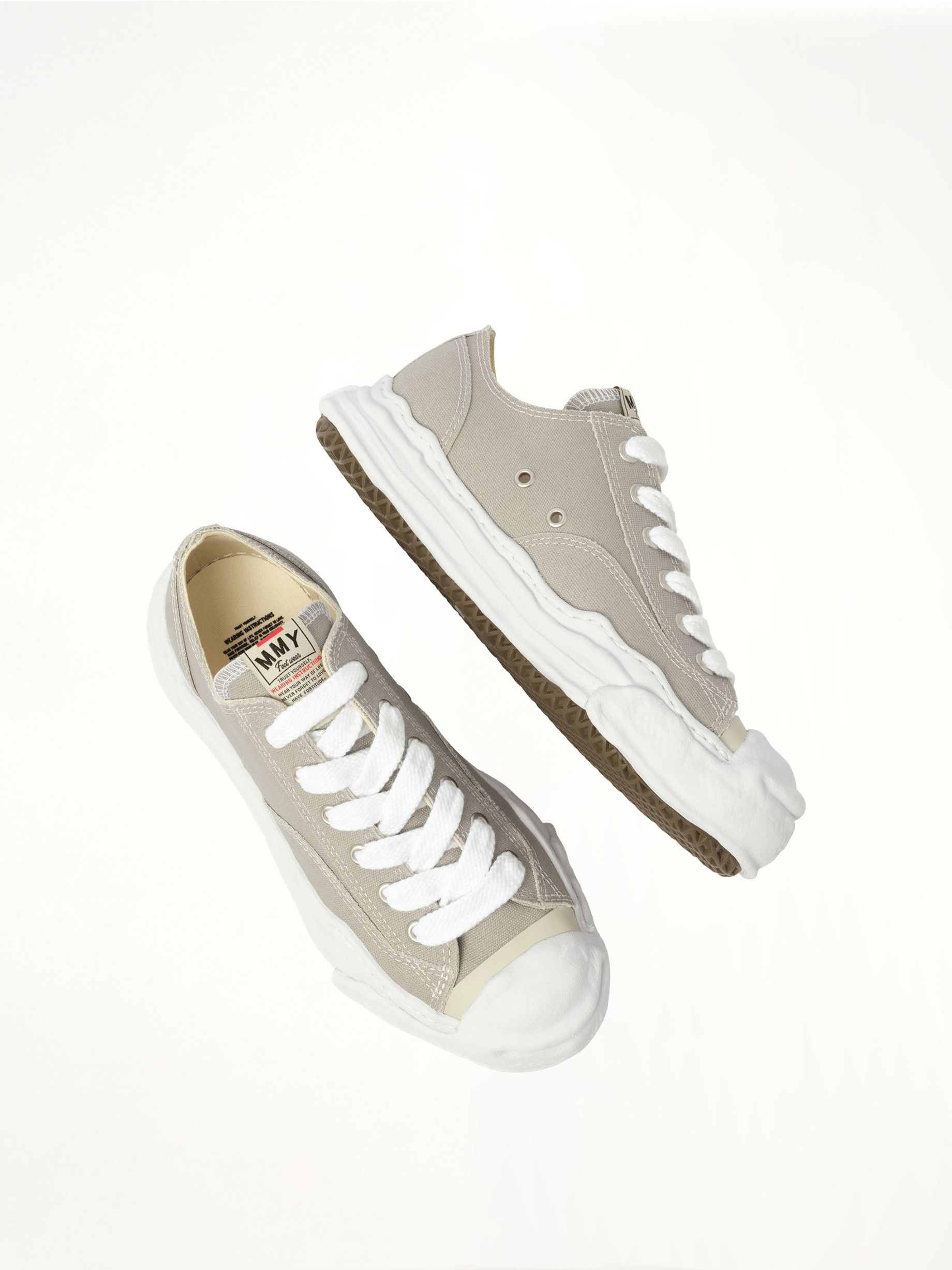 Hank OG Sneaker in Gray Top View | MAISON MIHARA YASUHIRO