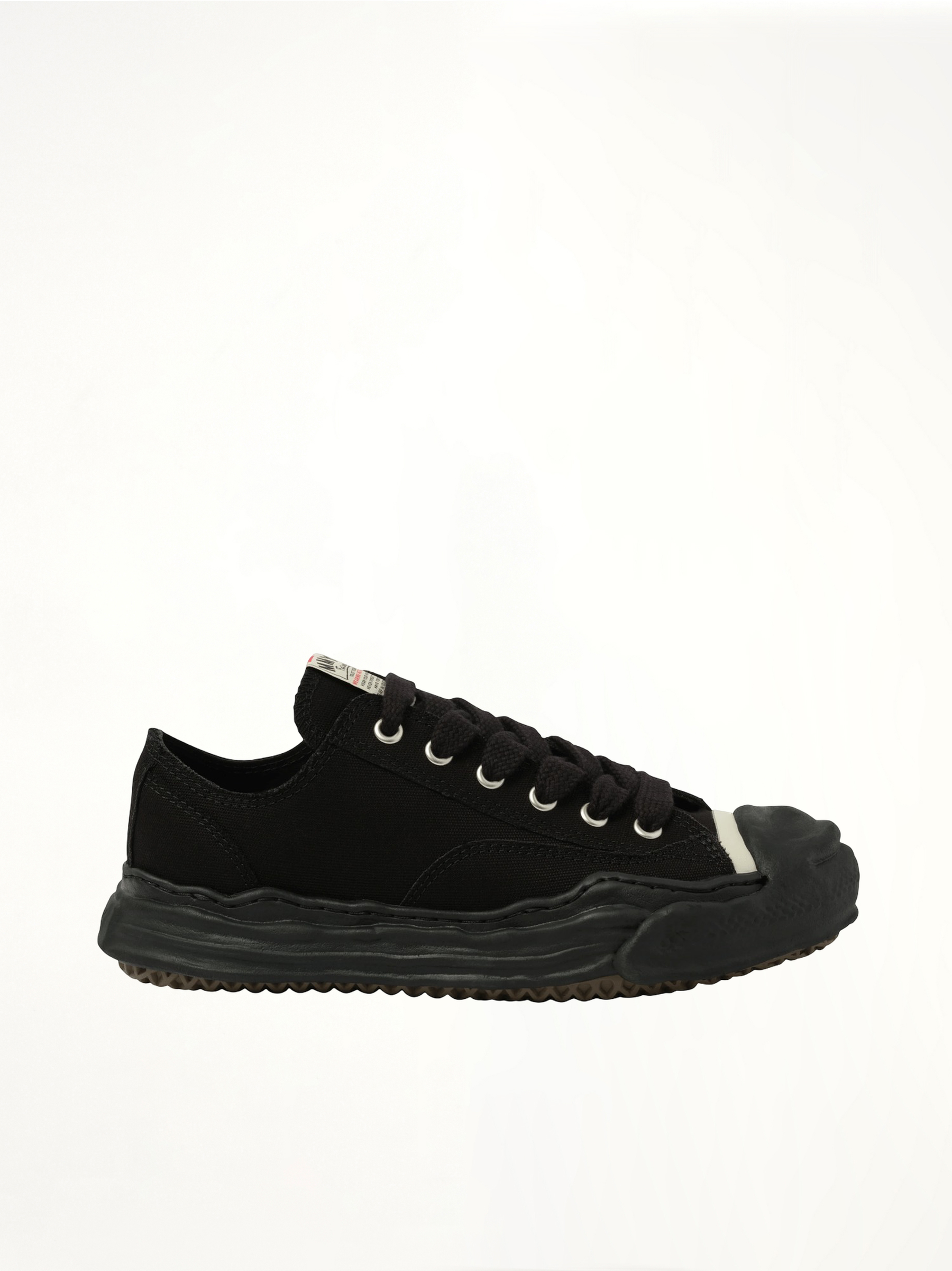 Hank OG Sneaker in Black/Black Side View | MAISON MIHARA YASUHIRO