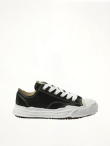 Hank OG Leather Sneaker in Black Side View | MAISON MIHARA YASUHIRO