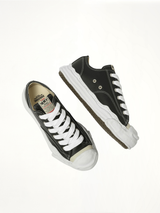 Hank OG Leather Sneaker in Black Top View | MAISON MIHARA YASUHIRO