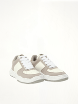 Wayne OG Leather Sneaker in Gray/White Front View | MAISON MIHARA YASUHIRO