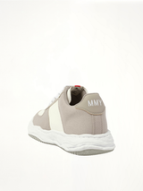 Wayne OG Leather Sneaker in Gray/White Back View | MAISON MIHARA YASUHIRO