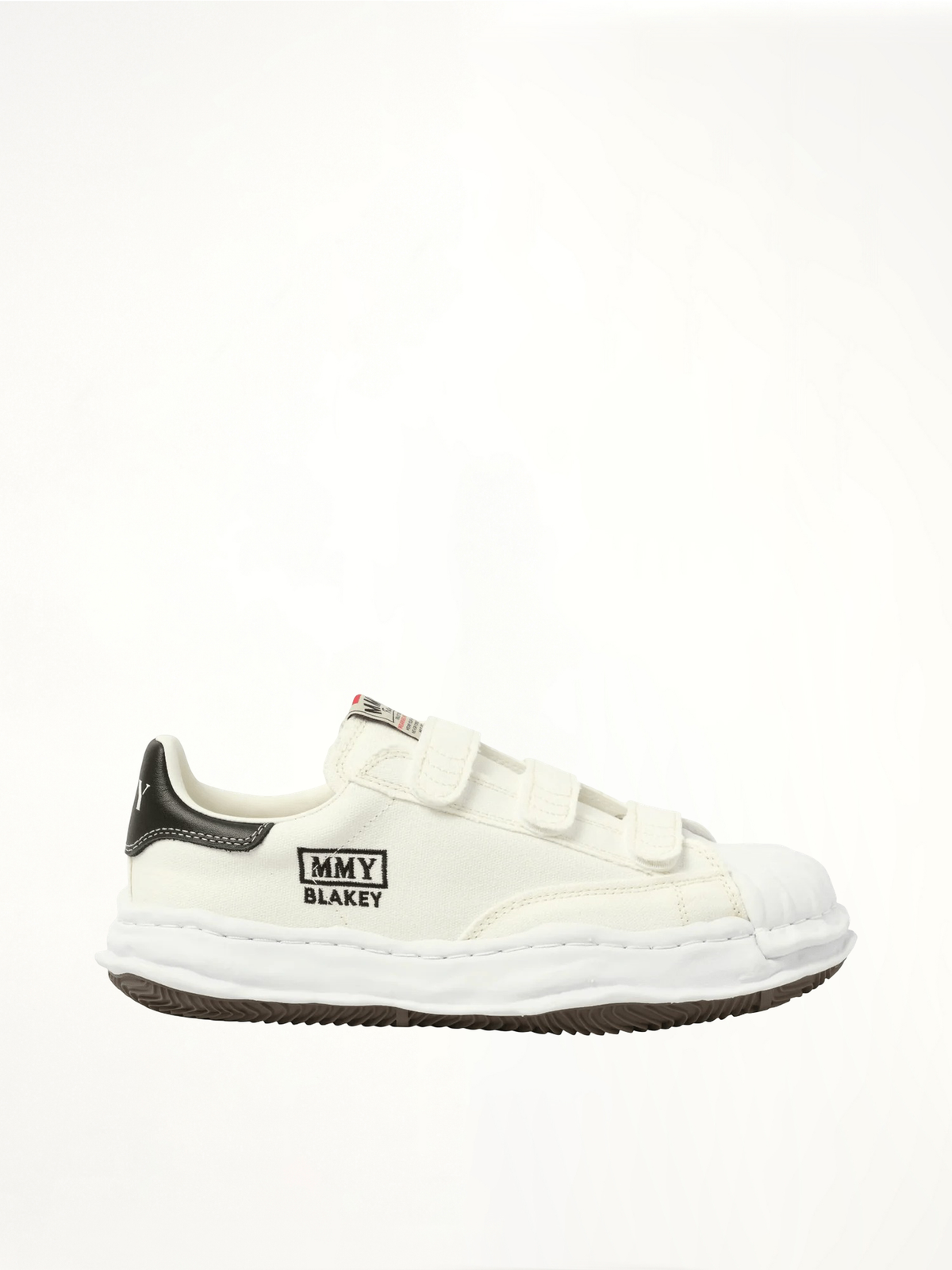 Blakey OG Velcro Sneaker in White Side View | MAISON MIHARA YASUHIRO