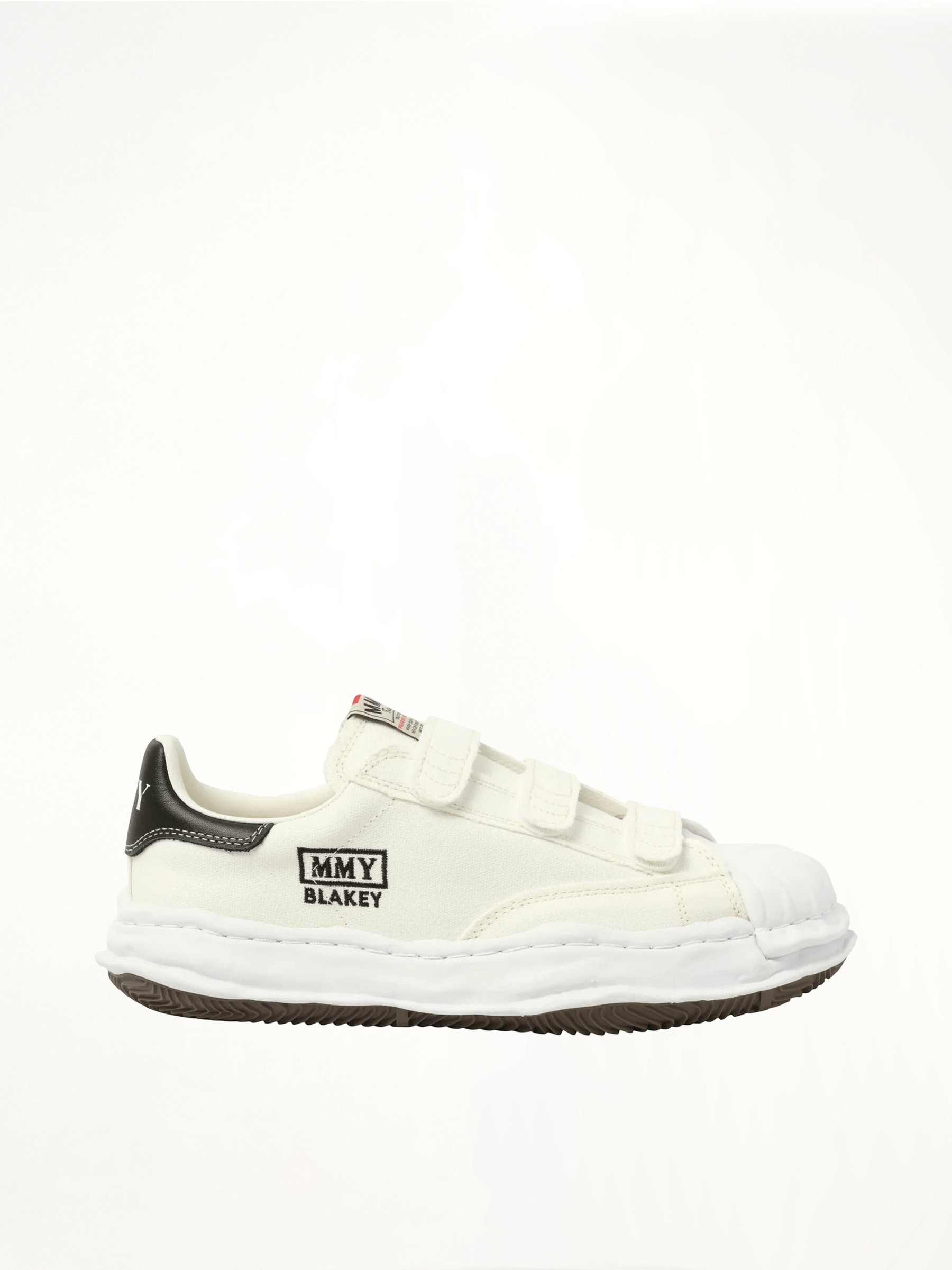 Blakey OG Velcro Sneaker in White Side View | MAISON MIHARA YASUHIRO