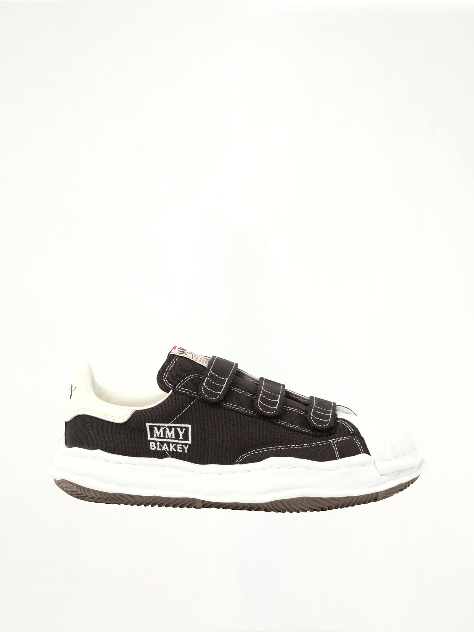 Blakey OG Velcro Sneaker in Black Side View | MAISON MIHARA YASUHIRO