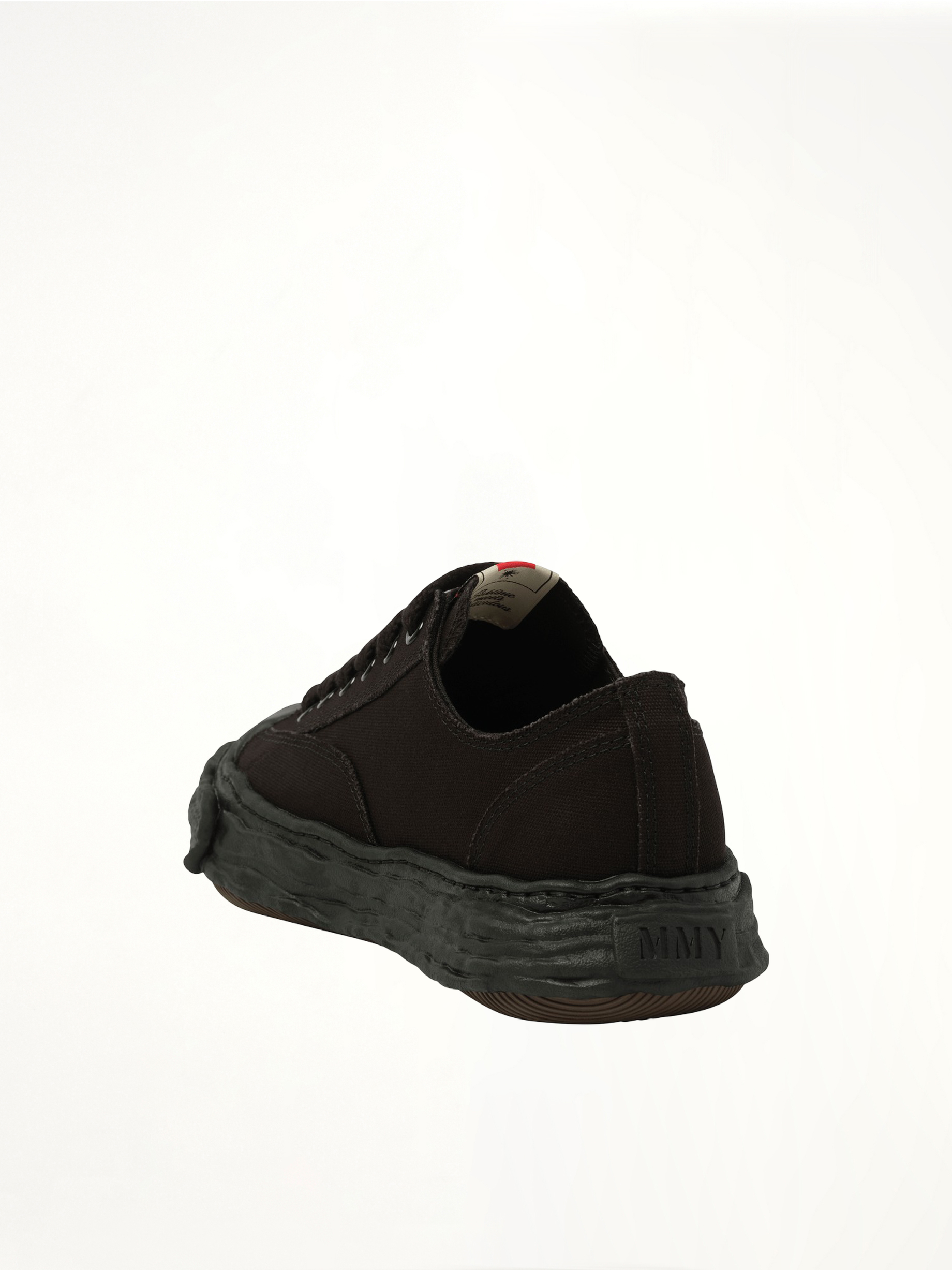 Peterson 23 OG Sneaker in Black/Black Back View | MAISON MIHARA YASUHIRO