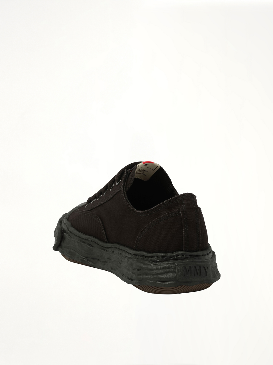 Peterson 23 OG Sneaker in Black/Black Back View | MAISON MIHARA YASUHIRO