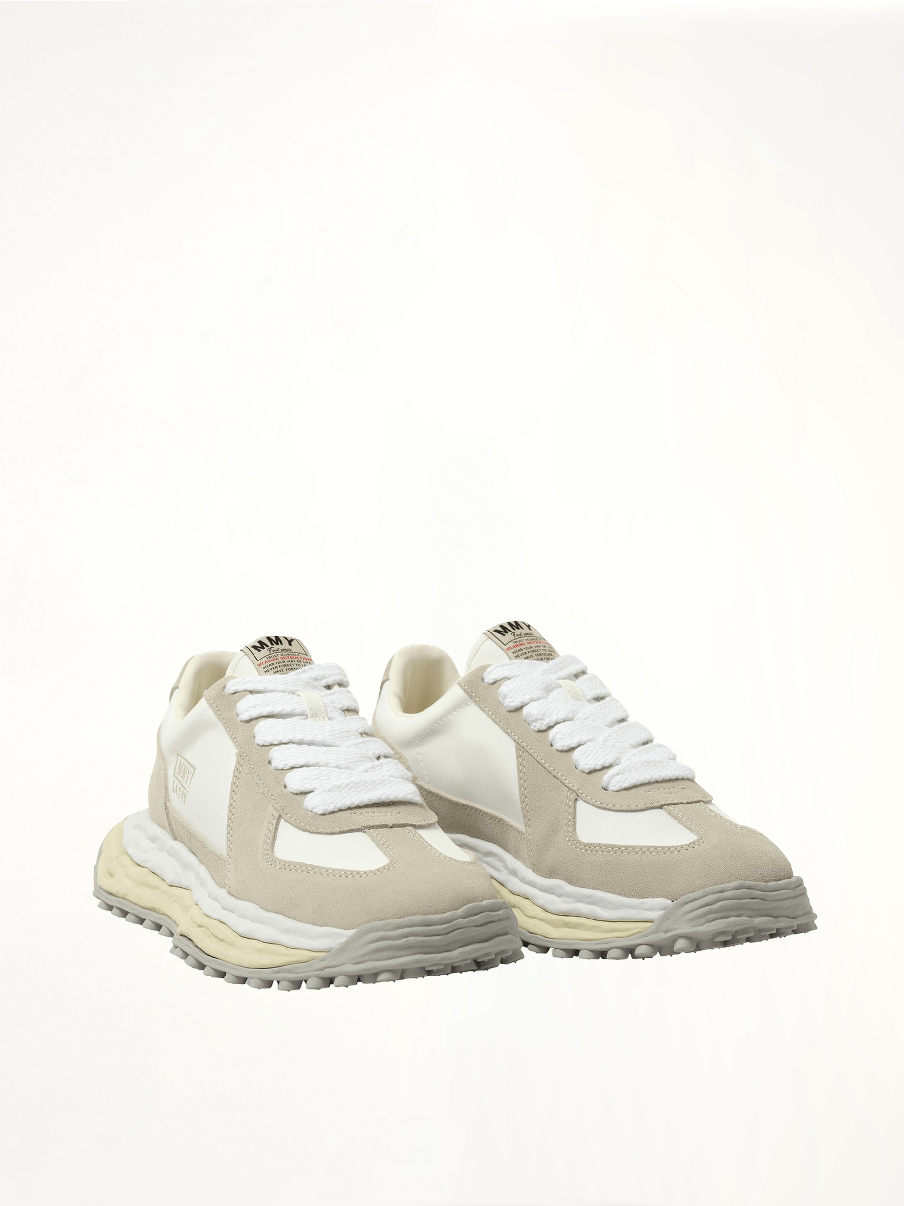 Larry OG Sneaker in White Front View | MAISON MIHARA YASUHIRO