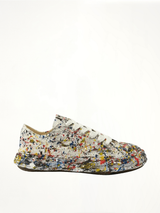 Peterson 23 OG Paint Splatter Sneaker in White Side View | MAISON MIHARA YASUHIRO