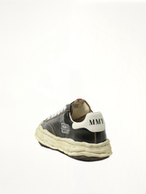 Blakey OG Wrinkled Leather Sneaker in Black Back View | MAISON MIHARA YASUHIRO