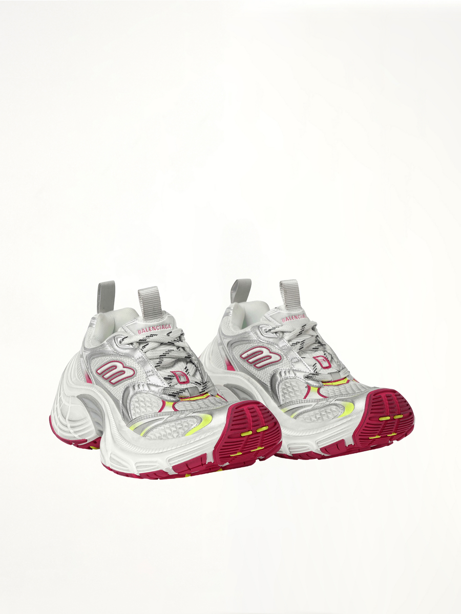 10XL Sneaker in White/Grey/Mix Front View | BALENCIAGA