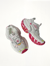 10XL Sneaker in White/Grey/Mix Top View | BALENCIAGA