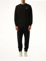 Kenzo Happy Tiger Embroidered Classic Sweatshirt in Black