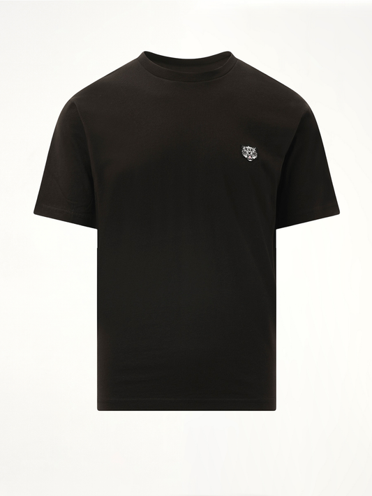 Gots Kenzo Happy Tiger Embroidered Classic T-Shirt in Black