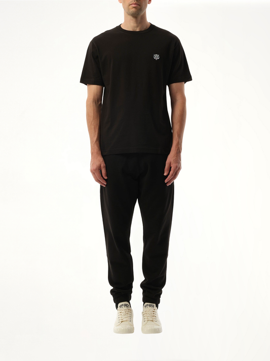 Gots Kenzo Happy Tiger Embroidered Classic T-Shirt in Black