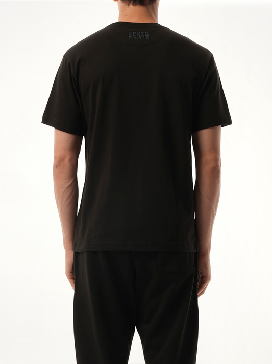 Gots Kenzo Happy Tiger Embroidered Classic T-Shirt in Black