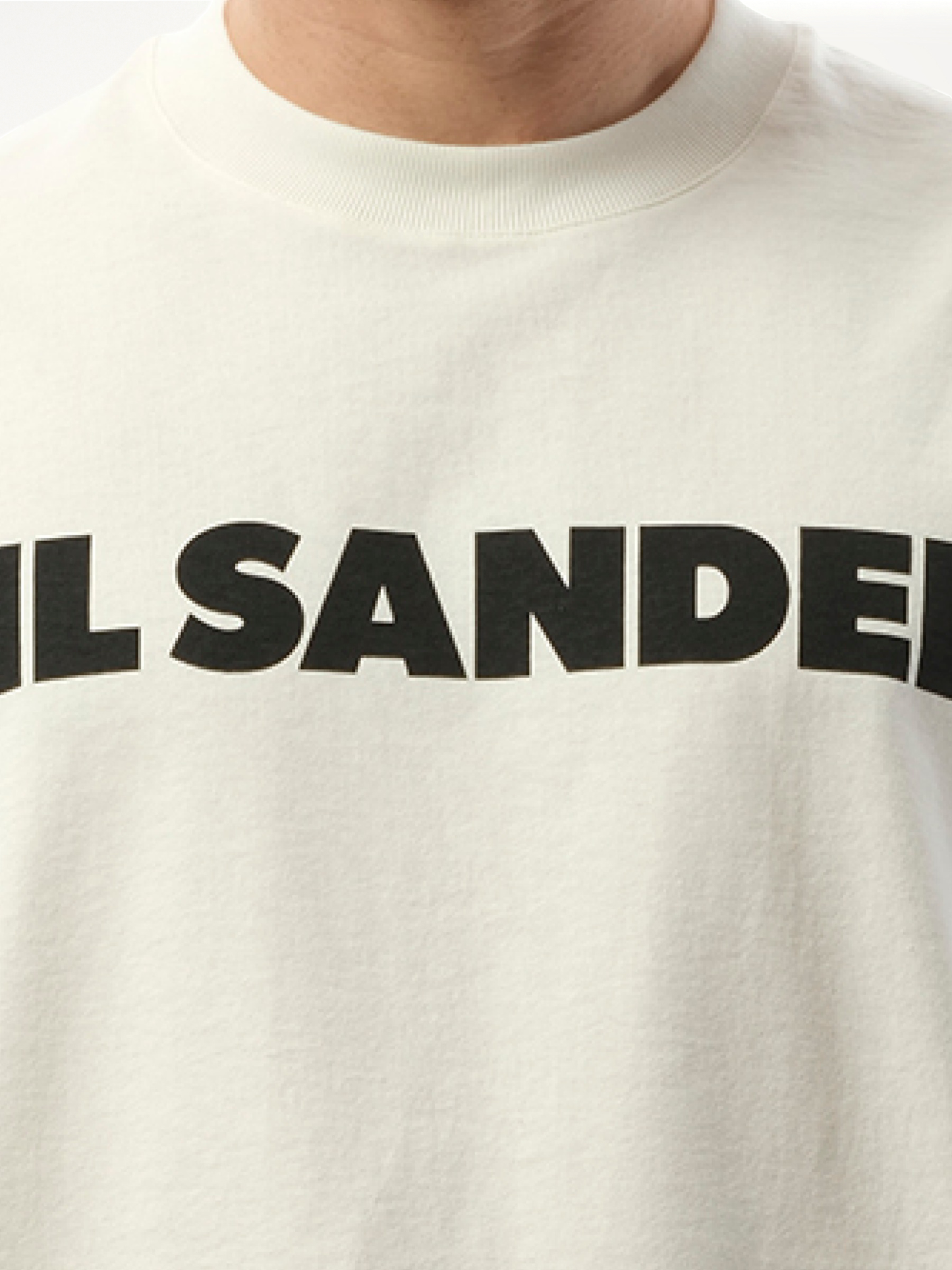 Jil Sander Logo T-Shirt in Porcelain