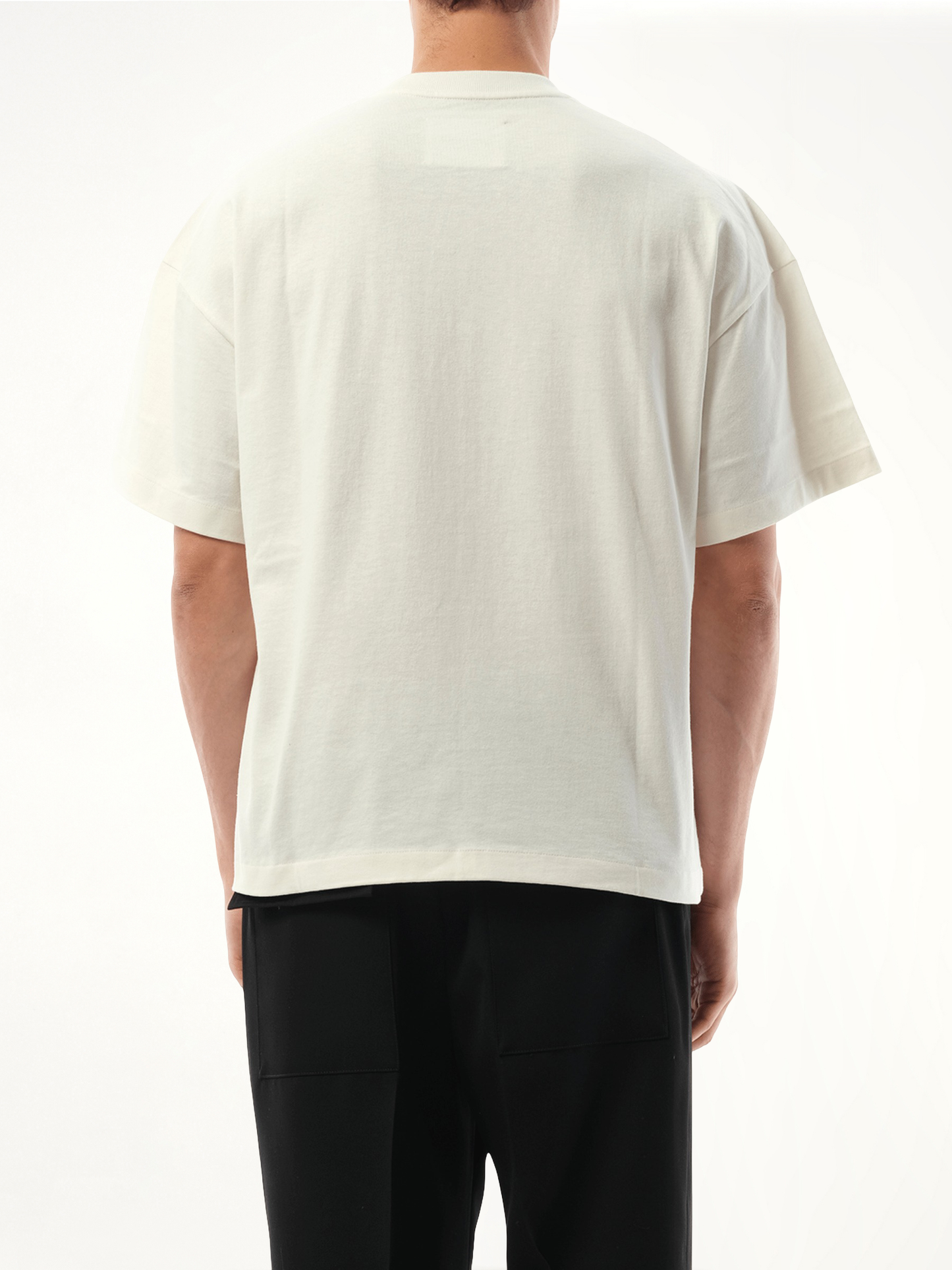 Tonal Jil Sander Logo T-Shirt in Porcelain