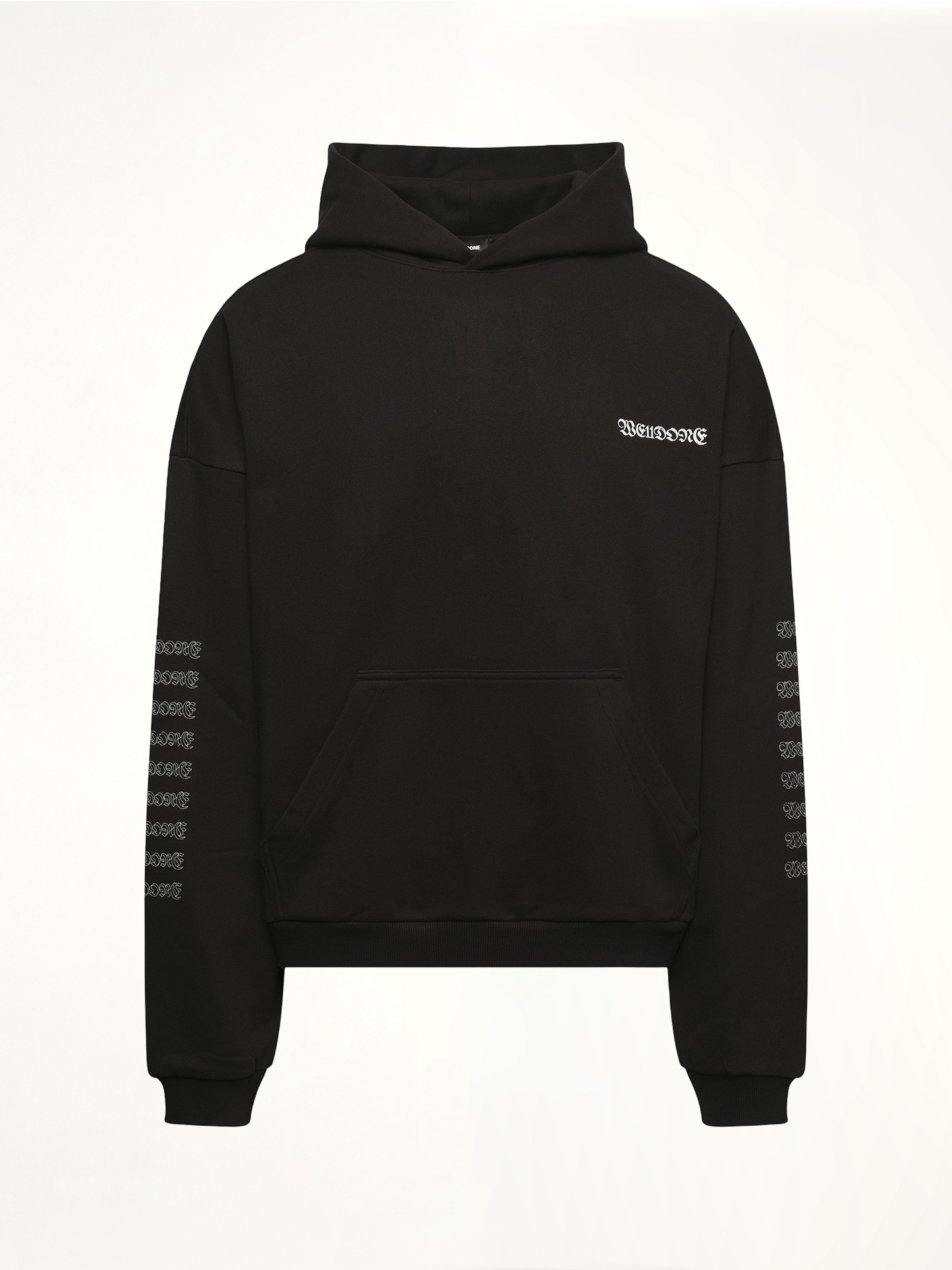 Punk Teddy Hoodie in Black