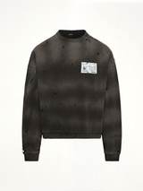 Peaches Print Sweatshirt in Charcoal