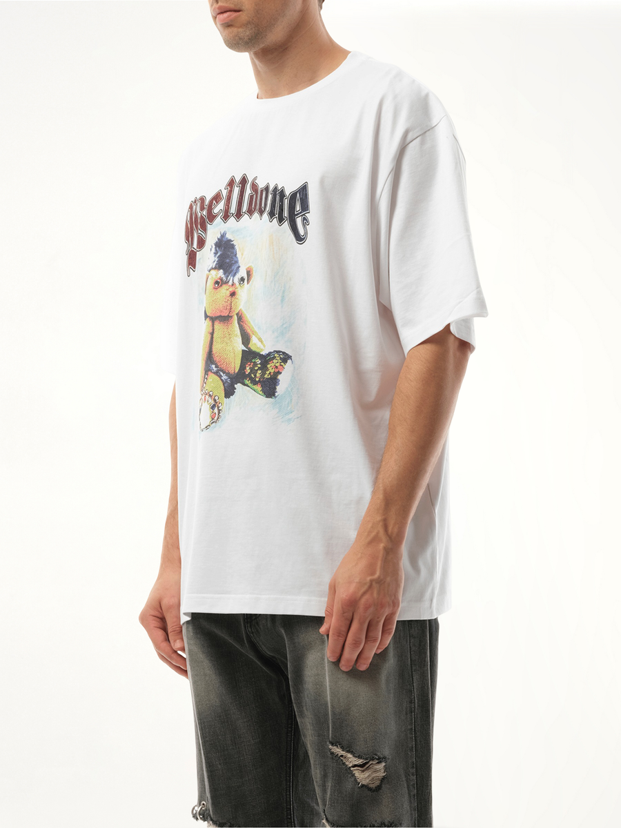 Punk Teddy T-Shirt in White