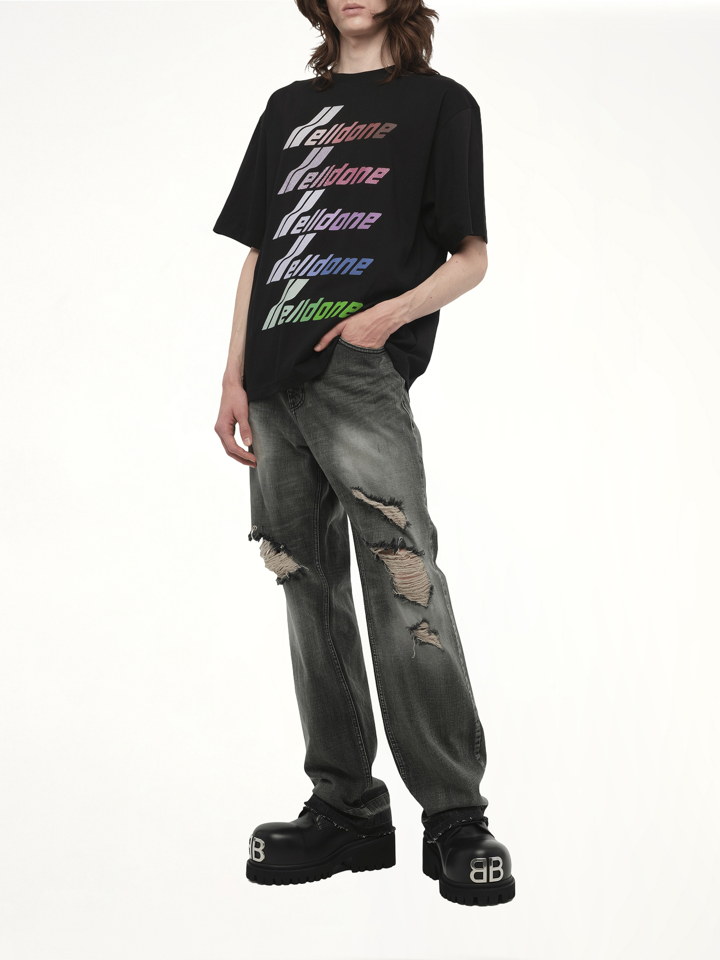 Multi-Logo T-Shirt in Black