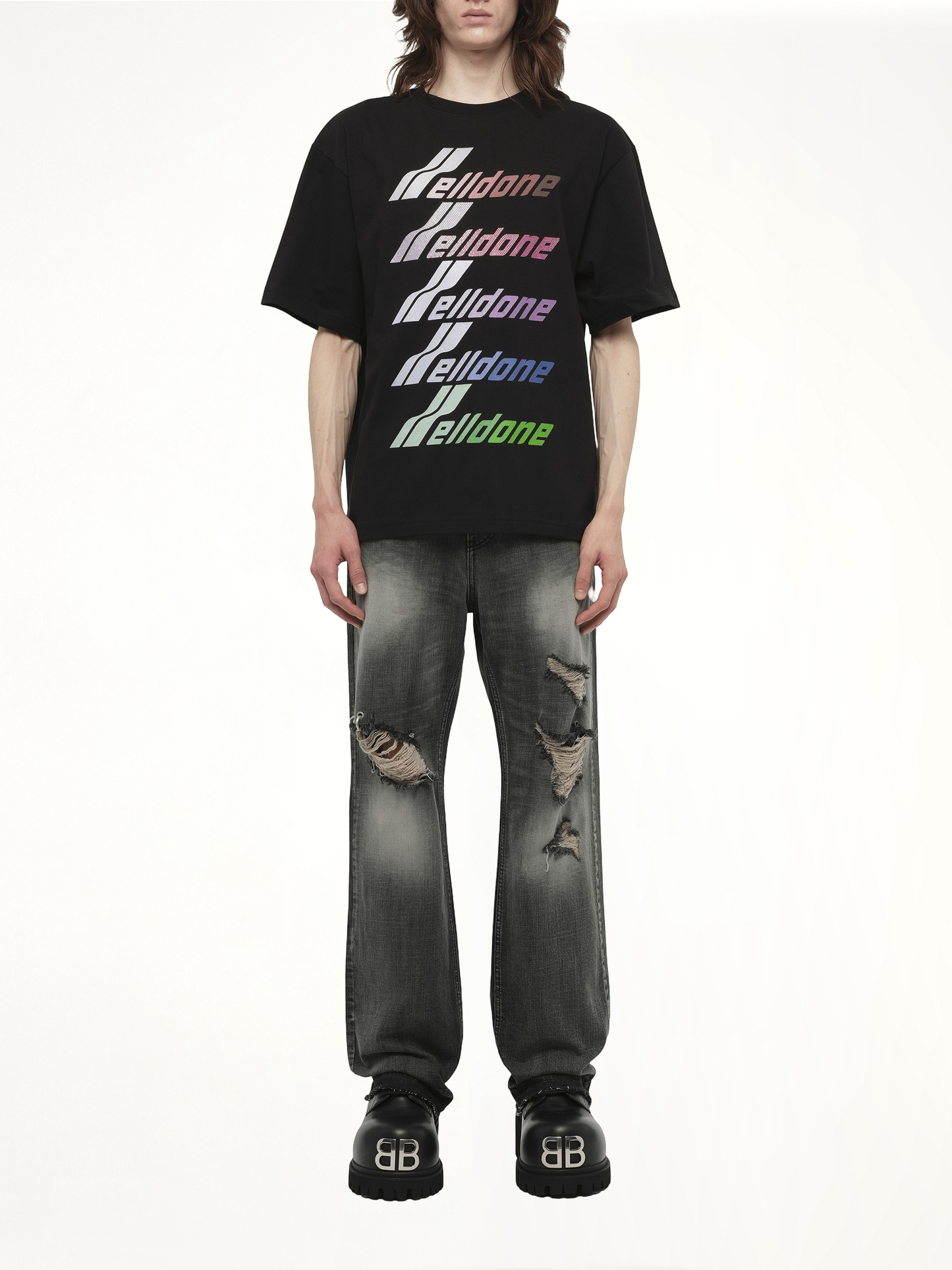 Multi-Logo T-Shirt in Black